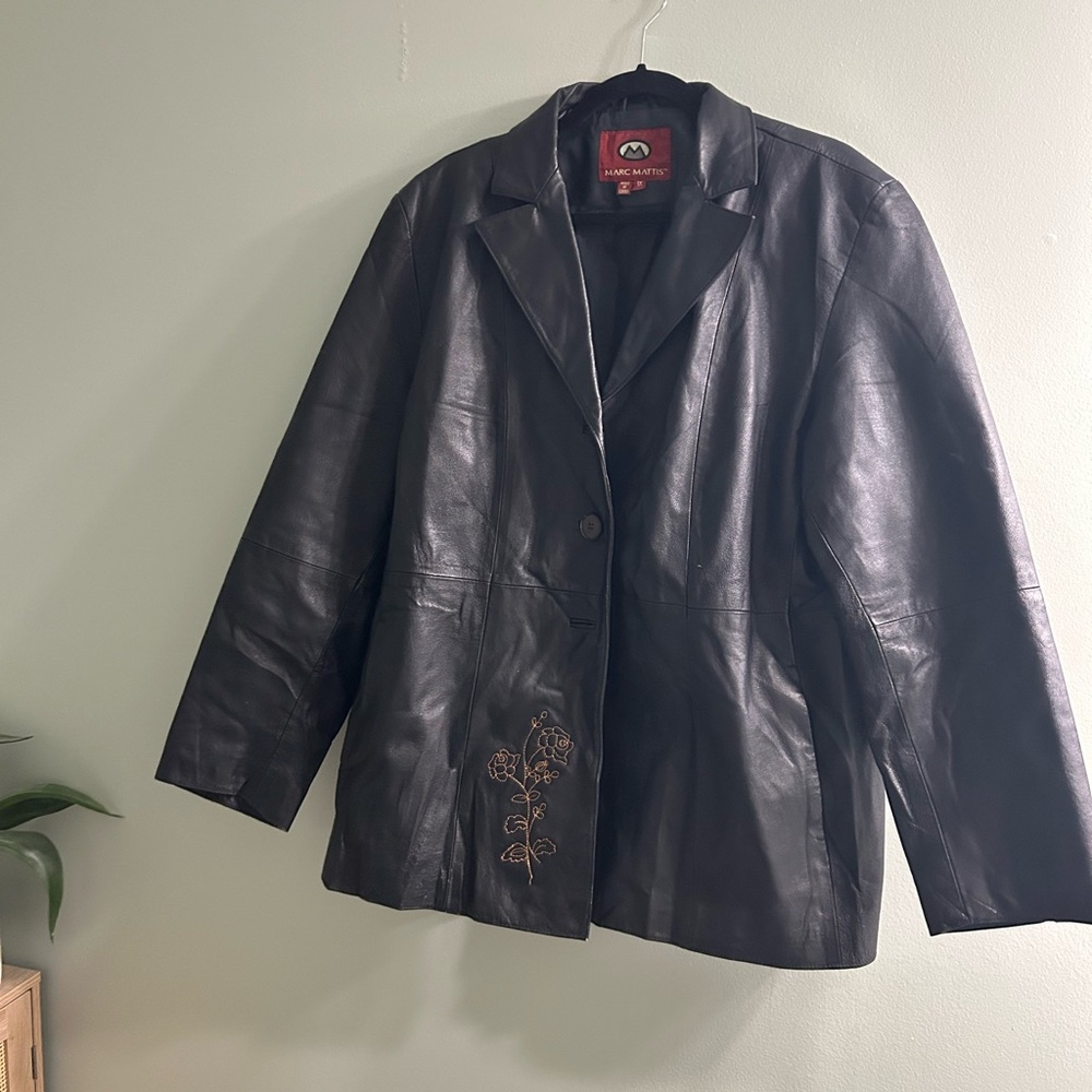 Vintage Marc Mattis black embroidered jacket READ